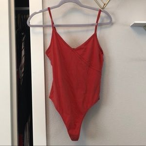 Pacsun orange/red bodysuit